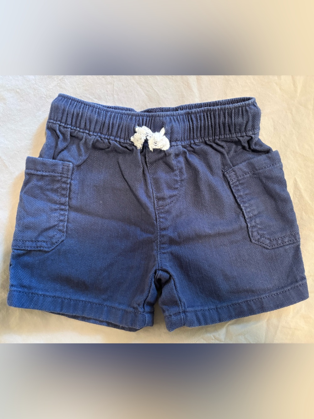 Baby B’gosh Carter’s 6M Twill Drawstring Shorts in Navy